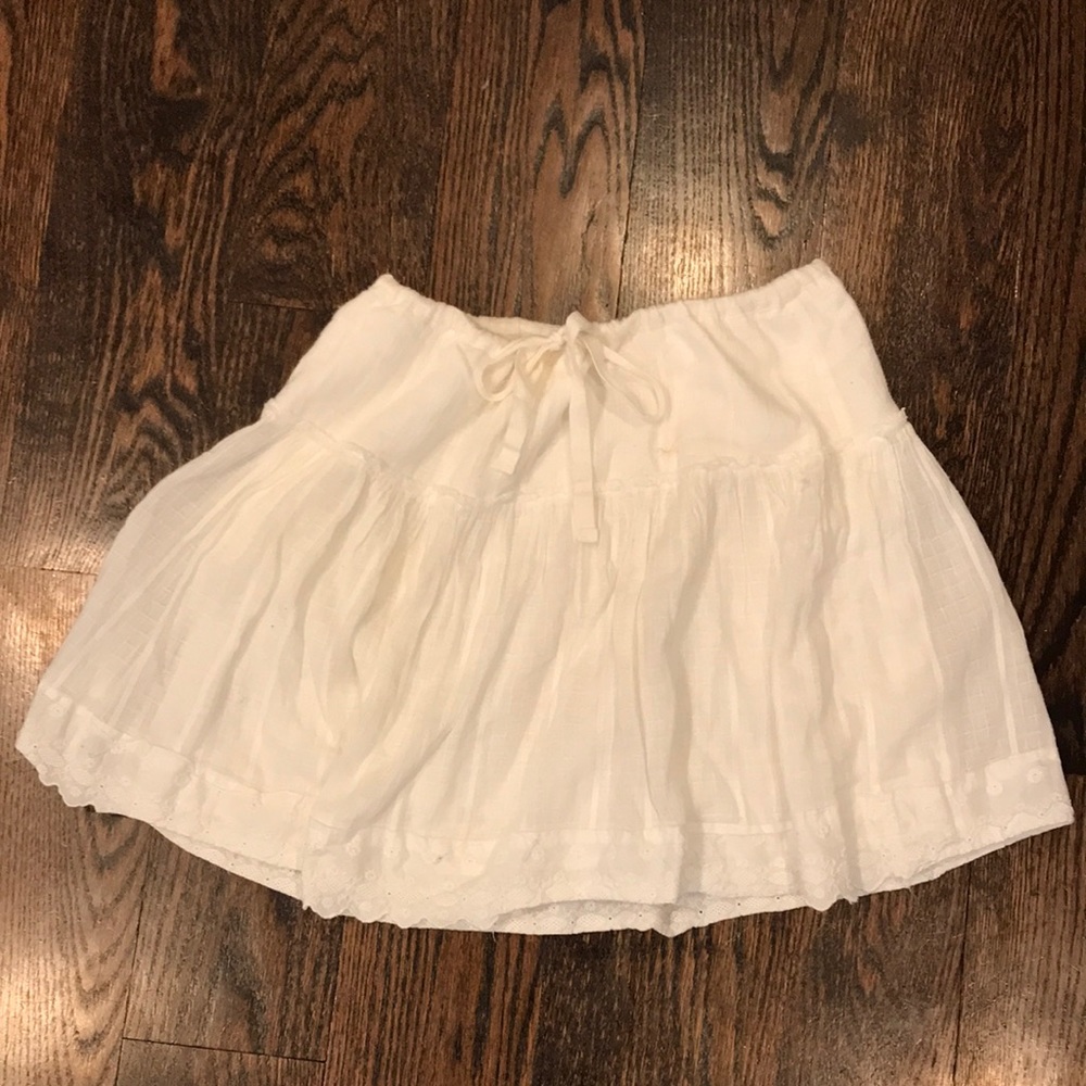 Vintage Hollister white mini skirt